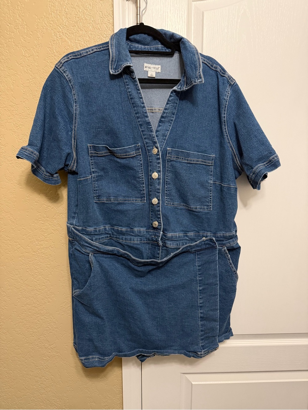 Ava & Viv Denim Romper
